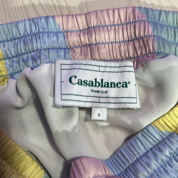 Casablanca Tennis Club Silk shorts - Picture 4 of 5